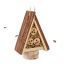 Insect hotel 22.5x16x8.5cm., light brown/brown color