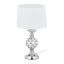 Table lamp 43.5x25cm., silver/white color