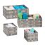 Set of 4 baskets, grey