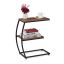Stolik pomocniczy z 2 półkami 57,5x47,5x25cm, brązowo-czarny
