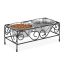 Bowls with stand 13.5x35x17cm., black/silver color