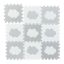 Playmat "Delionė" 91.5x91.5cm., gray/white
