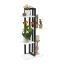 Flower stand with 4 shelves 93x42.5x22.5cm., black/white