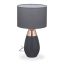Table lamp 49x28cm., dark gray/gray/copper color