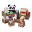Set of 6 baskets, brown