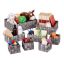 Set of 8 baskets, grey