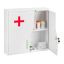 Medical cabinet 53x53x14.5cm., white/red