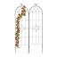 Set of 2 garden grills 180x50x1.5cm, black