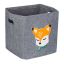 Foldable bag 33x33x33cm., gray/orange/white