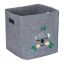 Foldable bag 33x33x33cm., gray/green