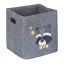 Foldable bag 33x33x33cm., gray/yellow/black