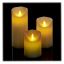 Set of 3 LED candles, cream color