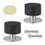 Set of 2 rubber door stops, black