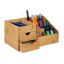 Organizer na przybory do pisania z 2 przegródkami 15,5x33x20,5 cm, jasnobrązowy