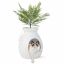 Cat litter box 50x50x59cm., white/green