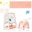 Drawing board with chair, white/pink