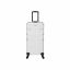 Cosmetic case on wheels, silver color