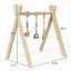 Children's arch with toys 62x45x60cm., light brown color