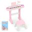Children's toy piano with chair, pink/white
