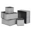 Gray underwear/drawer organizer boxes, 6pcs.