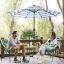 Parasol składany Ø 265 cm z korbą GPU009Q01