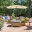 Parasol 300 x 200 cm, beżowy GPU013M01