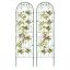 Set of 2 plant trellis 180x50cm., green
