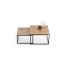 Stolik kawowy Twin 70x70x42cm / 60x60x36 cm, kolor naturalnego drewna