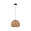Lampa wisząca 43x34cm, jasnobrązowa/czarna