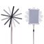 Single-sided information stand 45x32.7x134cm., silver color