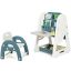 Drawing board with chair 62.5x53x100cm., white/blue