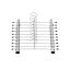 Metal trouser hangers 10 pcs.