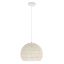 Lampa wisząca 43x34cm, beżowo-biała