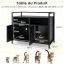 Cat litter box 89x45x74.5cm, black