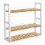 Bathroom shelf with adjustable shelf levels