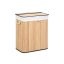 Laundry basket 100 l capacity, bamboo, natural colors