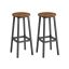 Bar stools VASAGLE, 2 pcs, Brown/black