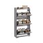 Обувной шкаф VASAGLE LBC036GD01, 3 дверцы, до 18 пар, Серый, 24 × 60 × 121,2 см