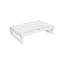 Bamboo display stand, white