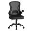 SONGMICS Office Chair, With Rocking Function, Black, 60 × 95.5–105.5 × 60 cm