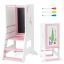 Drawing board 50x37x87cm., pink/white