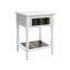 Side/nightstand, colonial style, white