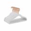 Clothes hangers 30pcs, white/gold color