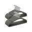 Set of 50 clothes hangers, gray