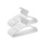 Set of 50 clothes hangers, white