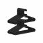 Set of 30 clothes hangers, black