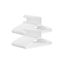 Set of 50 clothes hangers, white