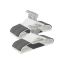 Plastic hanger set 50 pcs., white/gray