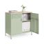 Szafka SONGMICS z drzwiami i regulowaną półką, kolor zielony/dąb, 80 × 76 × 40 cm