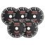 Diamond cutting discs VEVOR 133JP, 5 pcs, Red